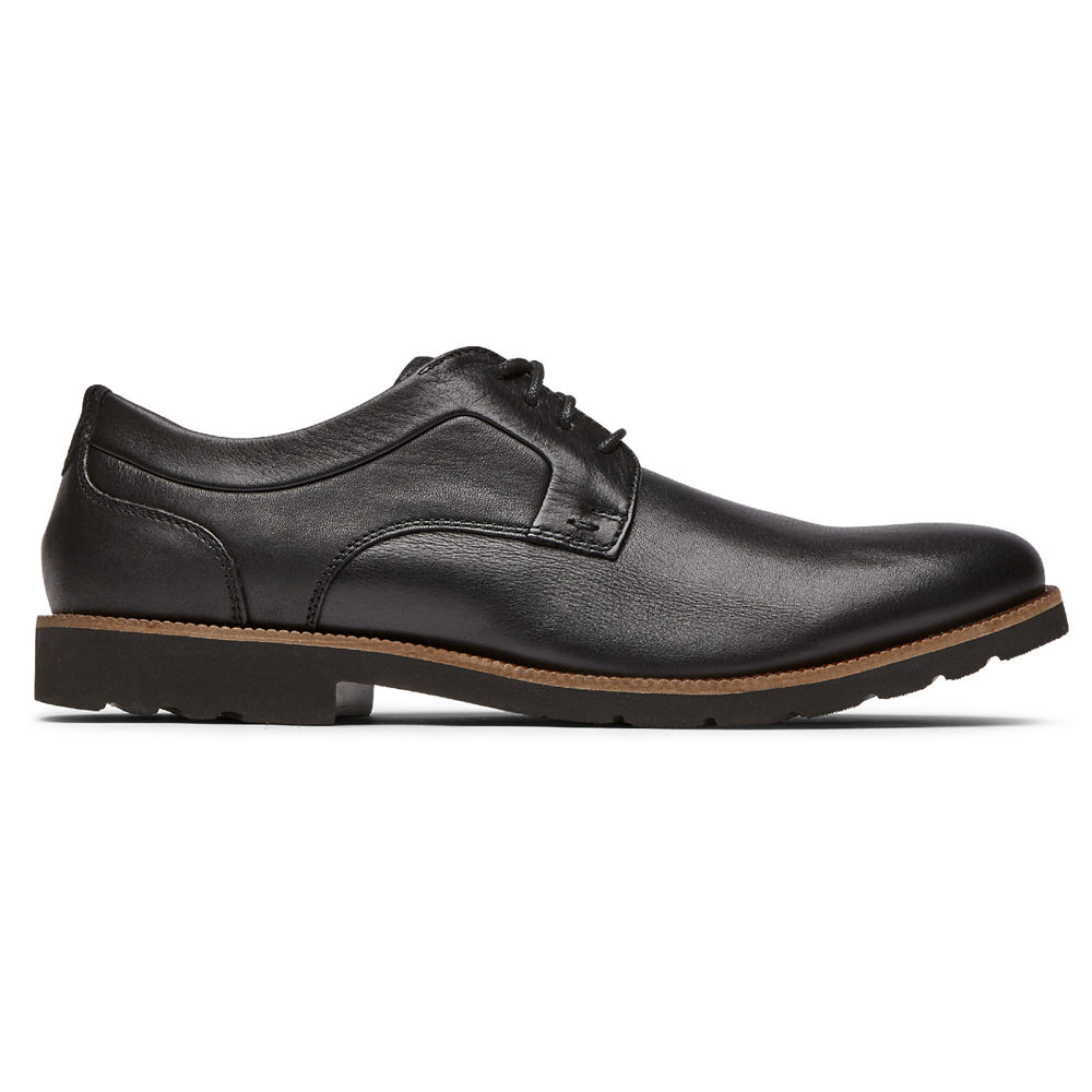 Rockport Oxfords For Mens Black - Sharp & Ready 2 Plain Toe - QP5382617